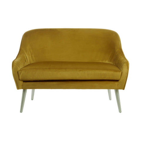Louxor Mustard Velvet Sofa - SE Home