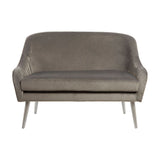 Sofas Louxor Grey Velvet Sofa