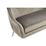 Sofas Louxor Grey Velvet Sofa