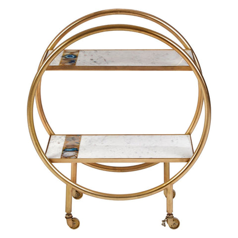 Vizzini 2 Tier Unit Bar Trolley - SE Home