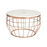 Vizzini White Marble Coffee Table - SE Home