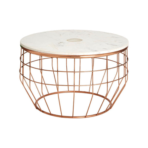 Vizzini White Marble Coffee Table - SE Home