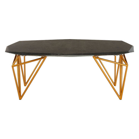 Relic Black Marble Coffee Table - SE Home