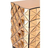 Cabinets & Storage Soho 2 Drawer Cabinet In Copper Glass With 3D Mirror Effect