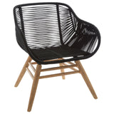 Arm Chairs, Recliners & Sleeper Chairs Nepal Black Rope Armchair