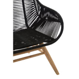 Nepal Black Rope Armchair - SE Home
