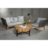 Opus 3 Seat Grey Sofa - SE Home