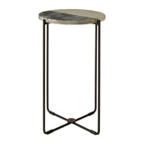 Templar Black And White Marble / Iron Table - SE Home