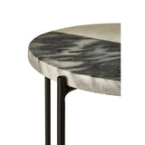 Templar Black And White Marble / Iron Table - SE Home