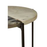 Templar Black And White Marble / Iron Table - SE Home