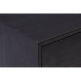 Madsen Cabinet With 3 Drawers & 2 Glass Doors - SE Home