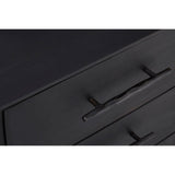 Madsen Cabinet With 3 Drawers & 2 Glass Doors - SE Home