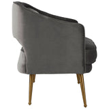 Hendricks Grey Velvet Sofa - SE Home