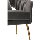 Hendricks Grey Velvet Sofa - SE Home