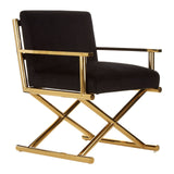Arm Chairs, Recliners & Sleeper Chairs Hendricks Black Velvet Chair Regular