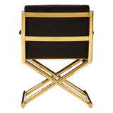 Hendricks Black Velvet Chair Regular - SE Home