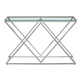Allure Inverted Triangles Base Console Table - SE Home