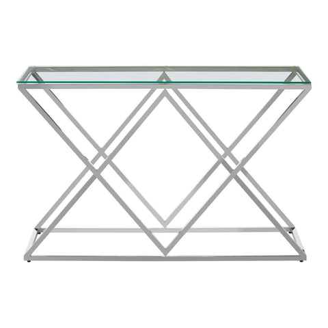 Coffee Tables Allure Inverted Triangles Base Console Table