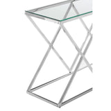 Coffee Tables Allure Inverted Triangles Base Console Table