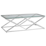Coffee Tables Allure Inverted Prism Base Coffee Table