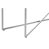 Allure Silver Cross Base Console Table - SE Home