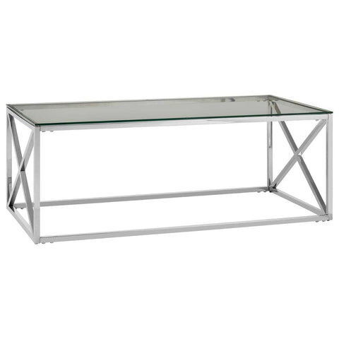 Coffee Tables Allure Silver Cross Design Coffee Table