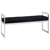 Benches Allure Long Black Seat Bench