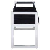 Allure Long Black Seat Bench - SE Home