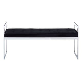 Allure Long Black Seat Bench - SE Home
