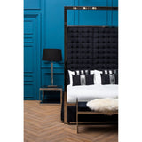 Allure Long Black Seat Bench - SE Home