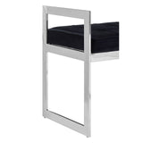 Allure Long Black Seat Bench - SE Home