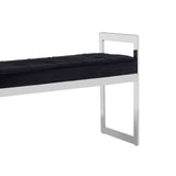 Allure Long Black Seat Bench - SE Home