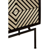 Boho Tall Cabinet In Mango Wood With 5 Drawers - SE Home