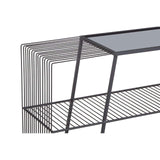 Trento Console Table With Grey Glass Top - SE Home