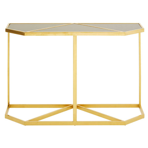 Horizon Black Tempered Glass Console Table - SE Home