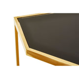 Horizon Black Tempered Glass Console Table - SE Home