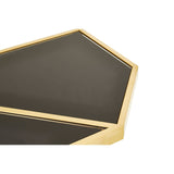 Horizon Black Tempered Glass Console Table - SE Home