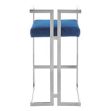 Table & Bar Stools Gloria Blue And Silver Bar Stool