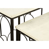 Templar Set Of 2 Marble Tops Side Tables - SE Home