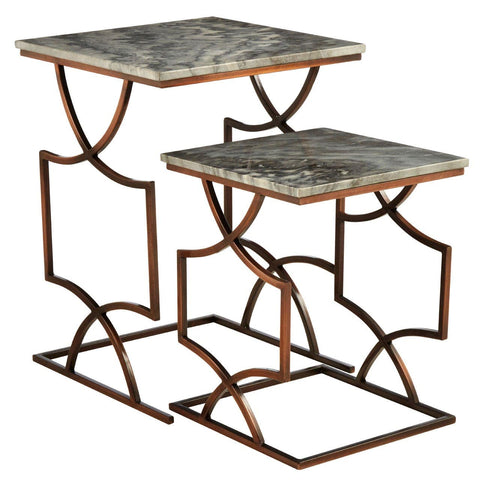 Templar Set Of 2 Square Side Tables - SE Home