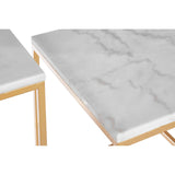 Avantis Set Of 2 Square Cuboid Side Tables - SE Home