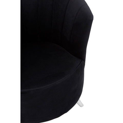 Black velvet clearance tub chair