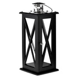 Regal Large Black Criss Cross Lantern - SE Home