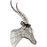 Arts & Crafts Zania Steel Wire Antelope Head