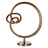 Nexus Round Rough Bronze Sculpture - SE Home