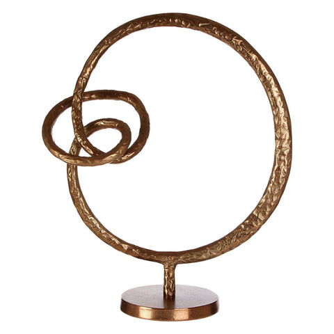 Nexus Round Rough Bronze Sculpture - SE Home