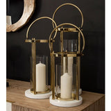 Large Hurricane Lamp With Handle - SE Home
