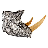 Zania Rhino Head Sculpture - SE Home