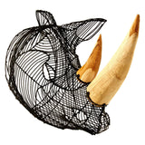 Arts & Crafts Zania Rhino Head Sculpture