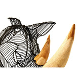 Zania Rhino Head Sculpture - SE Home